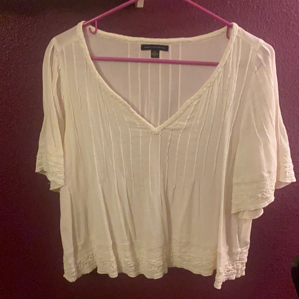 American Eagle Outfitters Embroidered Top